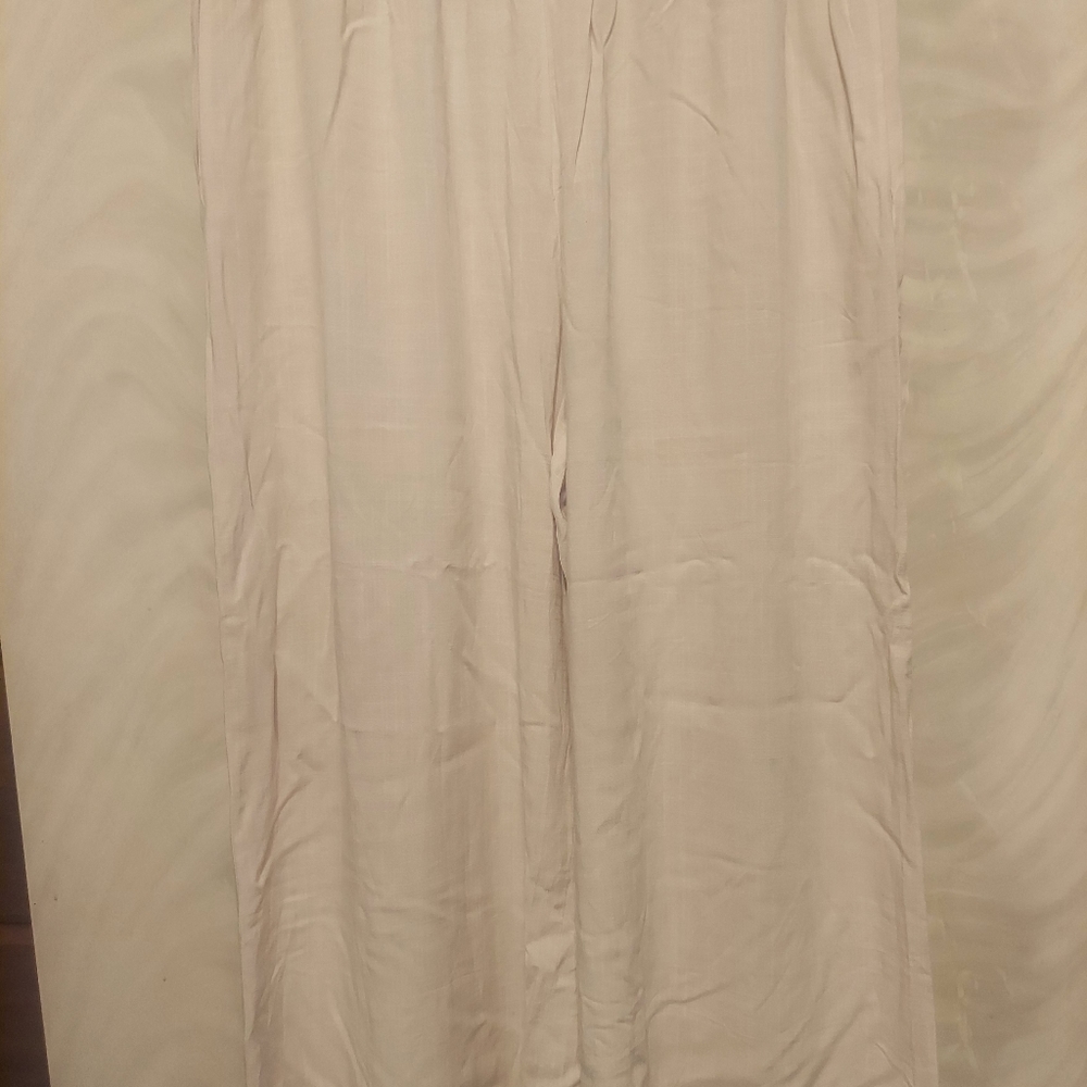 H&M Cream Wide Leg Pants